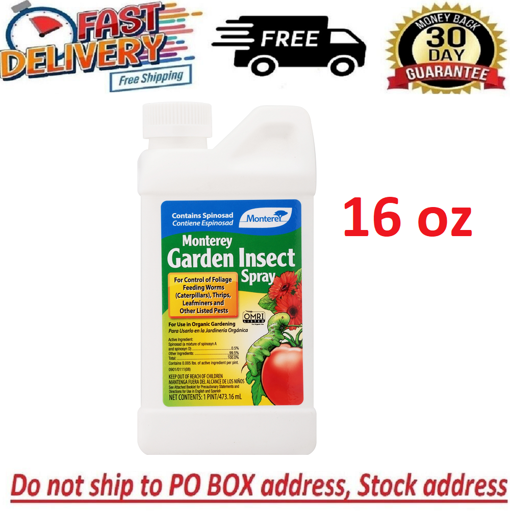 Monterey Garden Insect Spray Concentrate, for Organic Gardening, 16 Oz |  eBay