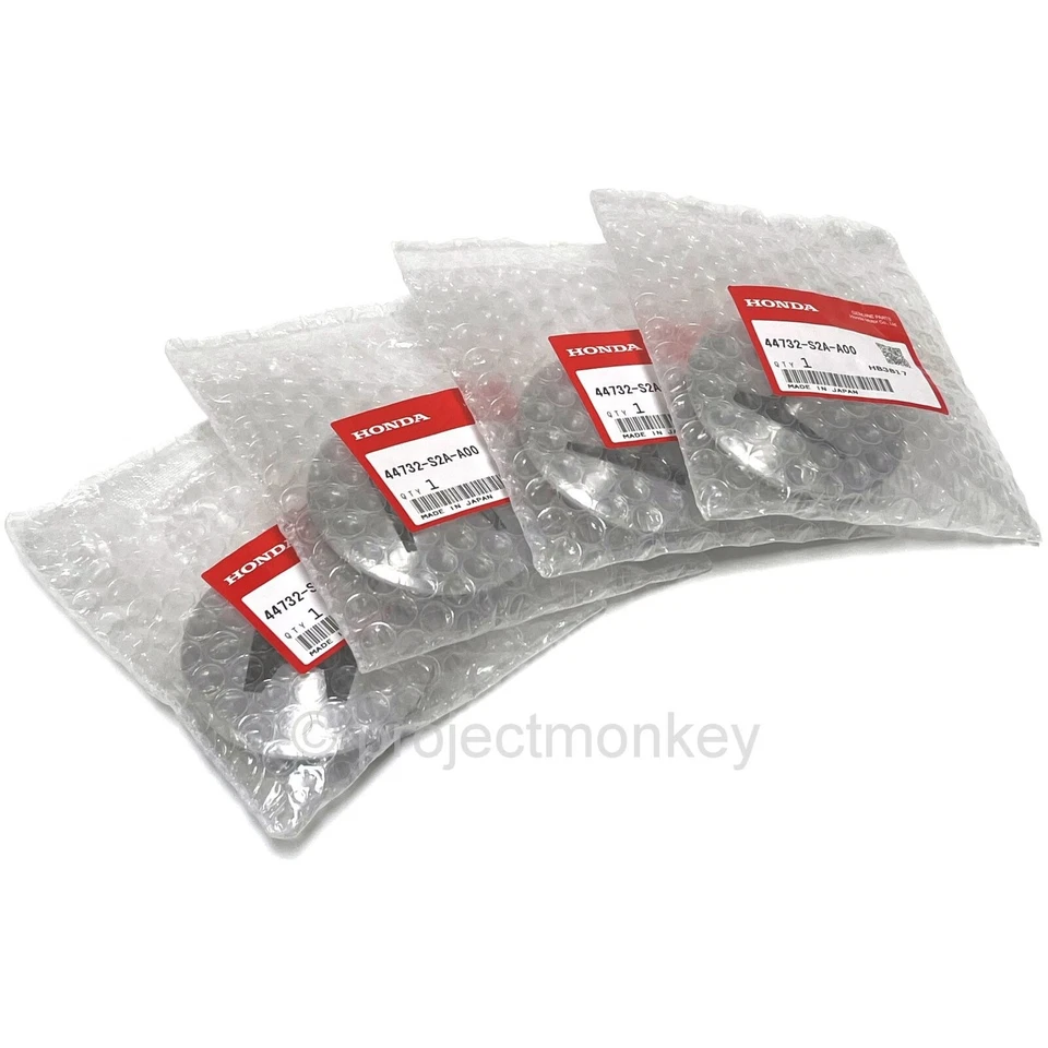 Tapas centrales de rueda OEM HONDA 44732-S2A-A00 00-03 S2000 AP1 x 4 piezas originales Foto 2 de 2
