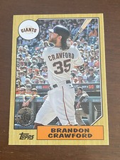 2022 Topps Series 2 1987 Retro 35th Anniversary Brandon Crawford Giants 87TB-34