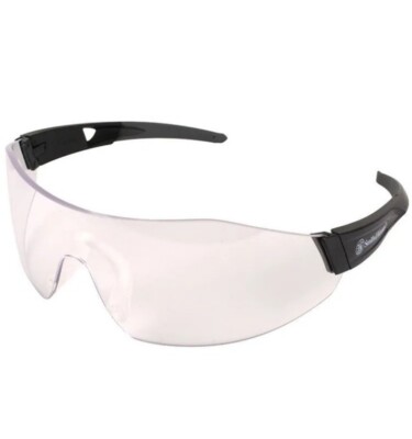 Smith & Wesson 44-Magnum Safety Glasses Black Temples Clear Anti-Fog Lens