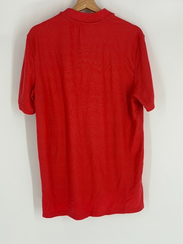 St. John's Bay Orange Short Sleeve Collared Polo Shirt Men's Size Medium - Picture 4 of 5