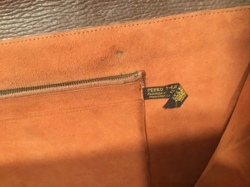 Vintage Pedro Mayorga Crocodile Professional 15”x8” Lg Clutch Suede Inside - Picture 7 of 14