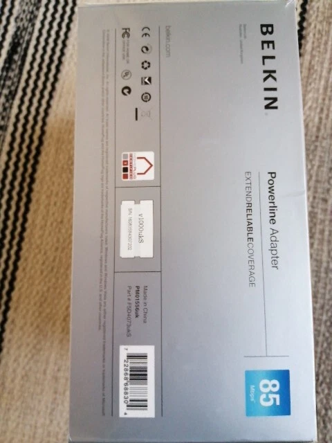 Belkin Powerline Turbo F5D4073-S v1 Powerline Network Adaptors ...x3 - image 3 of 4