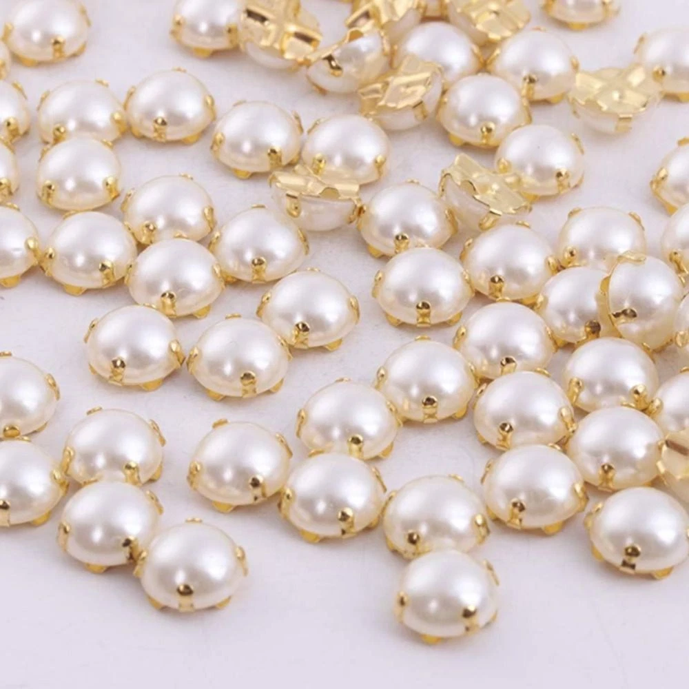 Half round hotsell pearl beads