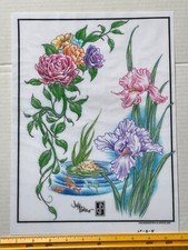 Vintage Art Tattoo Flash Sheet Judy Parker Flowers /T181