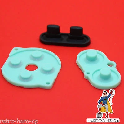 Game Boy Color Gummi Pads Tasten Knöpfe Ersatz gameboy Rubber Buttons Kontakte