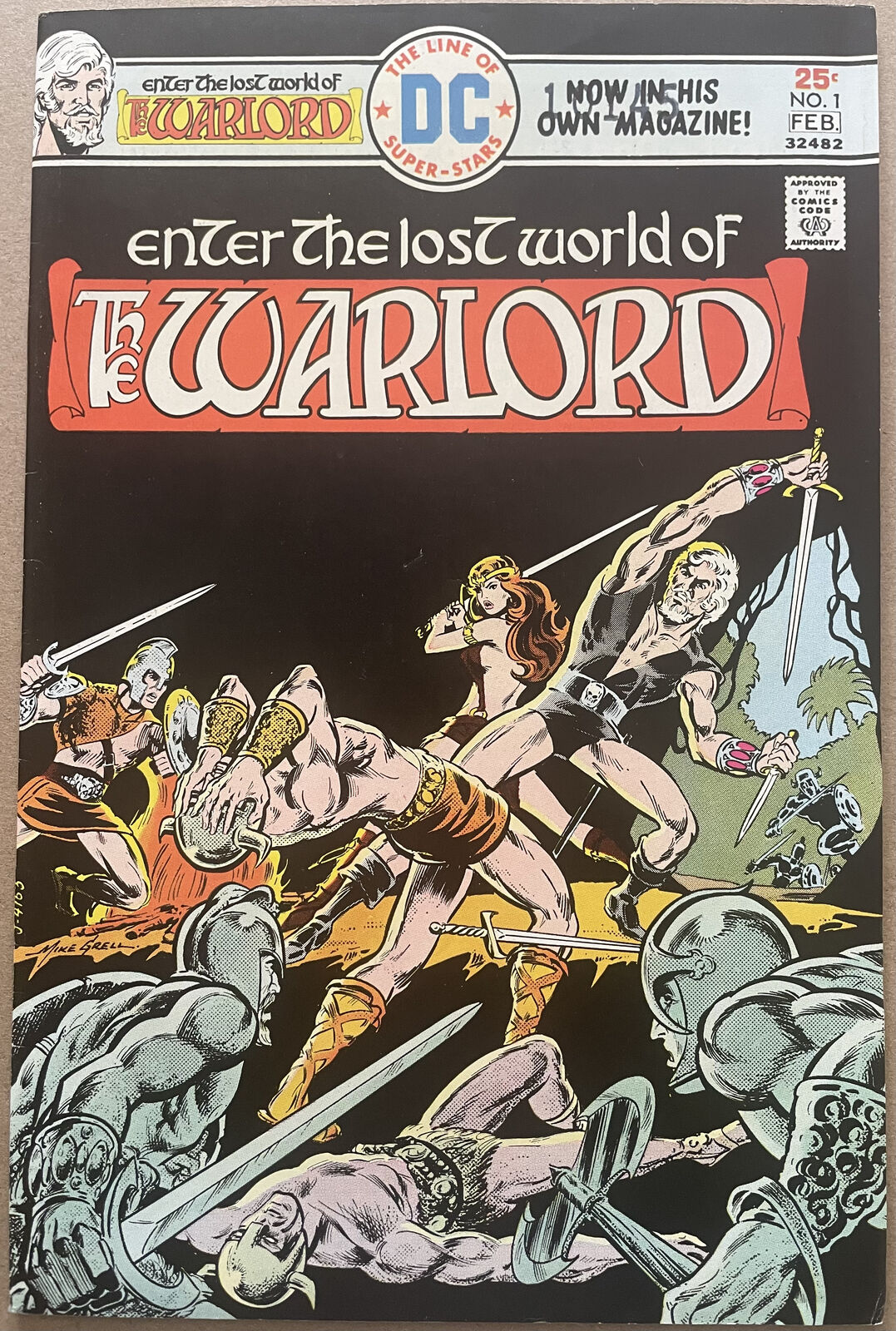 Warlord #1, VF, Mike Grell art, Bronze Age DC, 1976