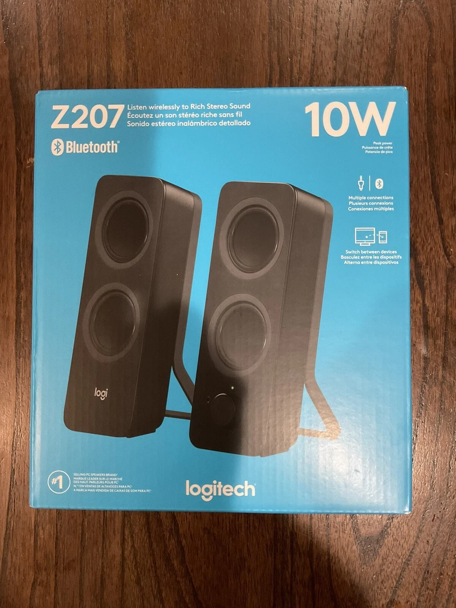 Logitech Z207 2.0 Multi Device Stereo Bluetooth Speaker 980-001294 - Black