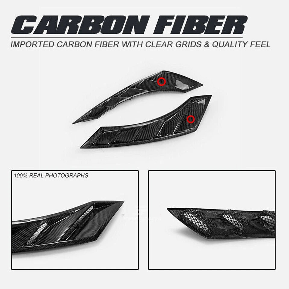 Guardabarros delantero de fibra de carbono para Nissan R35 GTR 08-17 HÁGALO USTED MISMO ventilaciones kits de carrocería estilo NSM Foto 3 de 4