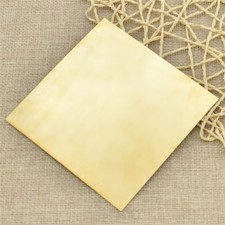 1pc Brass Metal Yellow Copper Thin Sheet Metal Craft 10cm 10cm 0.5mm Hot Sale