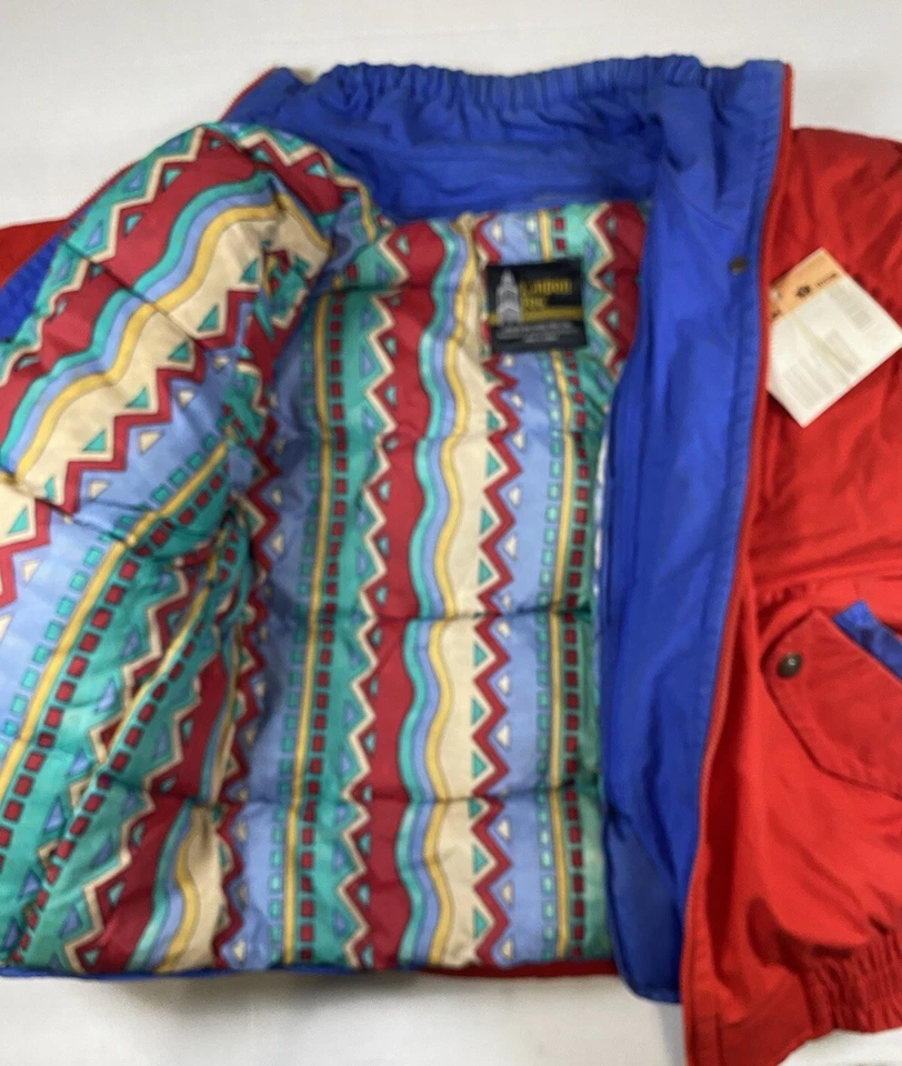Chaqueta Antiniebla Londres Años 80 De Colección Grande Retro Radwood Disco Puffer Cremallera Esquí Nieve Nueva Con Etiquetas Foto 2 de 4