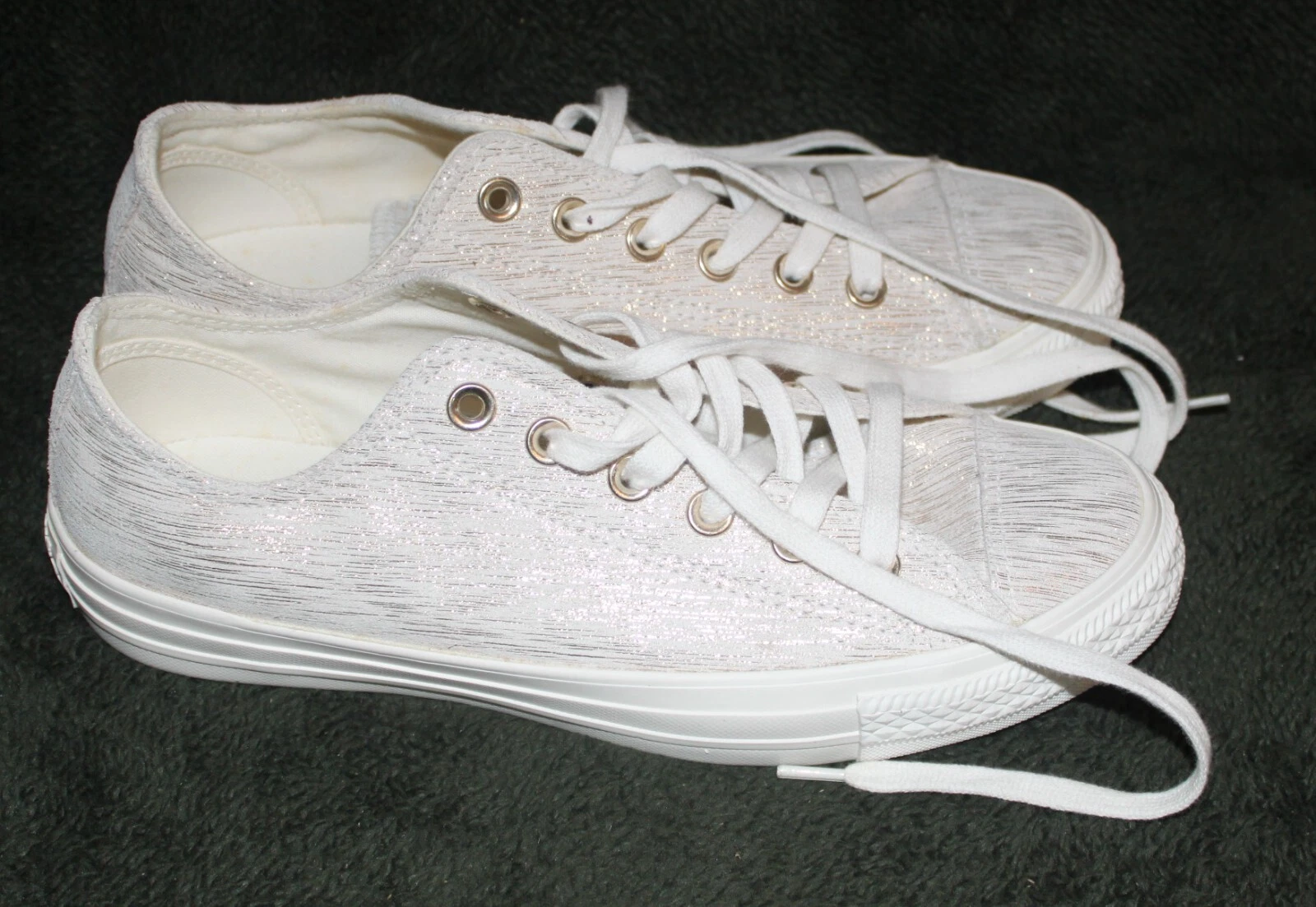 Sneakers casual Converse All Star taglia 8 5 donna 009264 metallo oro bianco prezioso