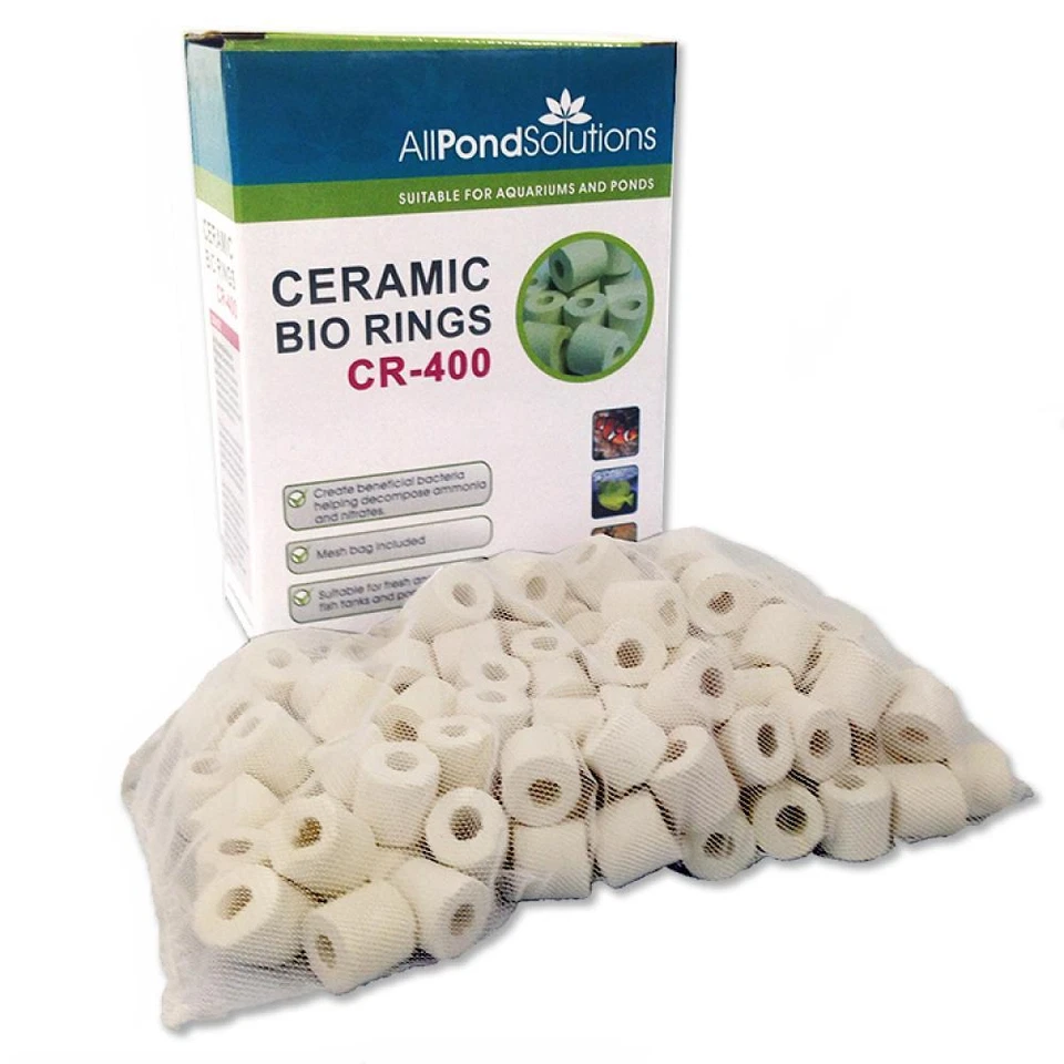 Premium Ceramic Bio Rings Filter Media Aquarium Fish Tanks Pond 400g up to 8kg