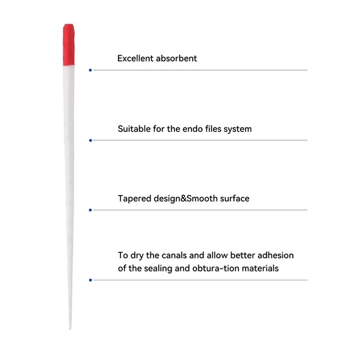 AZDENT Dental Root Canal Endodontics Absorbent Paper Points PP02/.04 /06 15#-40# - Picture 97 of 110