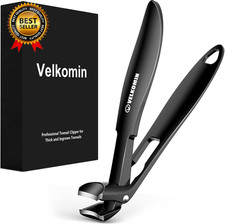 Toenail Clippers for Seniors, Long Handled Curved Head Nail Clippers with Catche