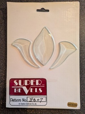 3 pc. Glass Bevel Cluster - Super Bevels JFB-07  with Pattern