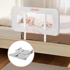 VEVOR Toddler Bed Rail Adjustable Height Portable Kids Beds Guard Rail 1 Piece