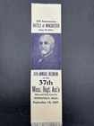 1864 Civil War Reunion Ribbon Battle of Winchester 27th Massachusetts Reg 1907