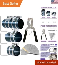 Comprehensive 8Pcs Piston Ring Compressor Kit for Mechanics & DIY Enthusiasts