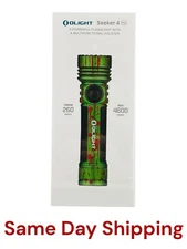 Olight Seeker 4 Pro Zombie Green Flashlight, Versatile Holster, 4600 Lumens, CW