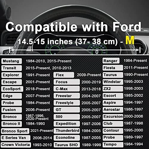 Cubierta del volante del coche para Ford - Imagen 4 de 4