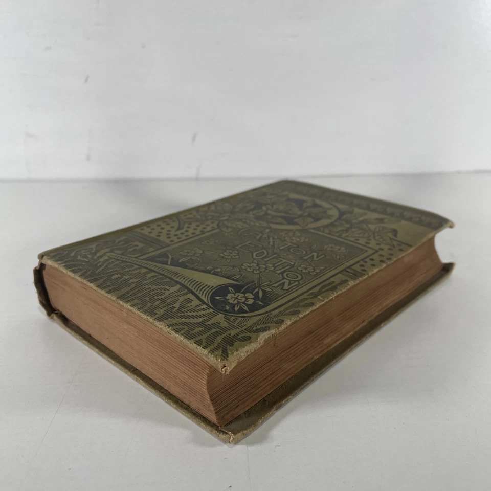 Caxton Edition – Decorative Floral Hardcover – 19th Century Foto 3 de 4