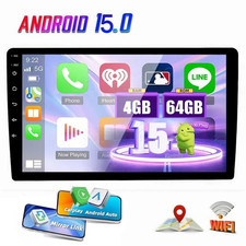 10.1" Android 15 Car Stereo Radio GPS Carplay MP5 Double 2Din WiFi Bluetooth