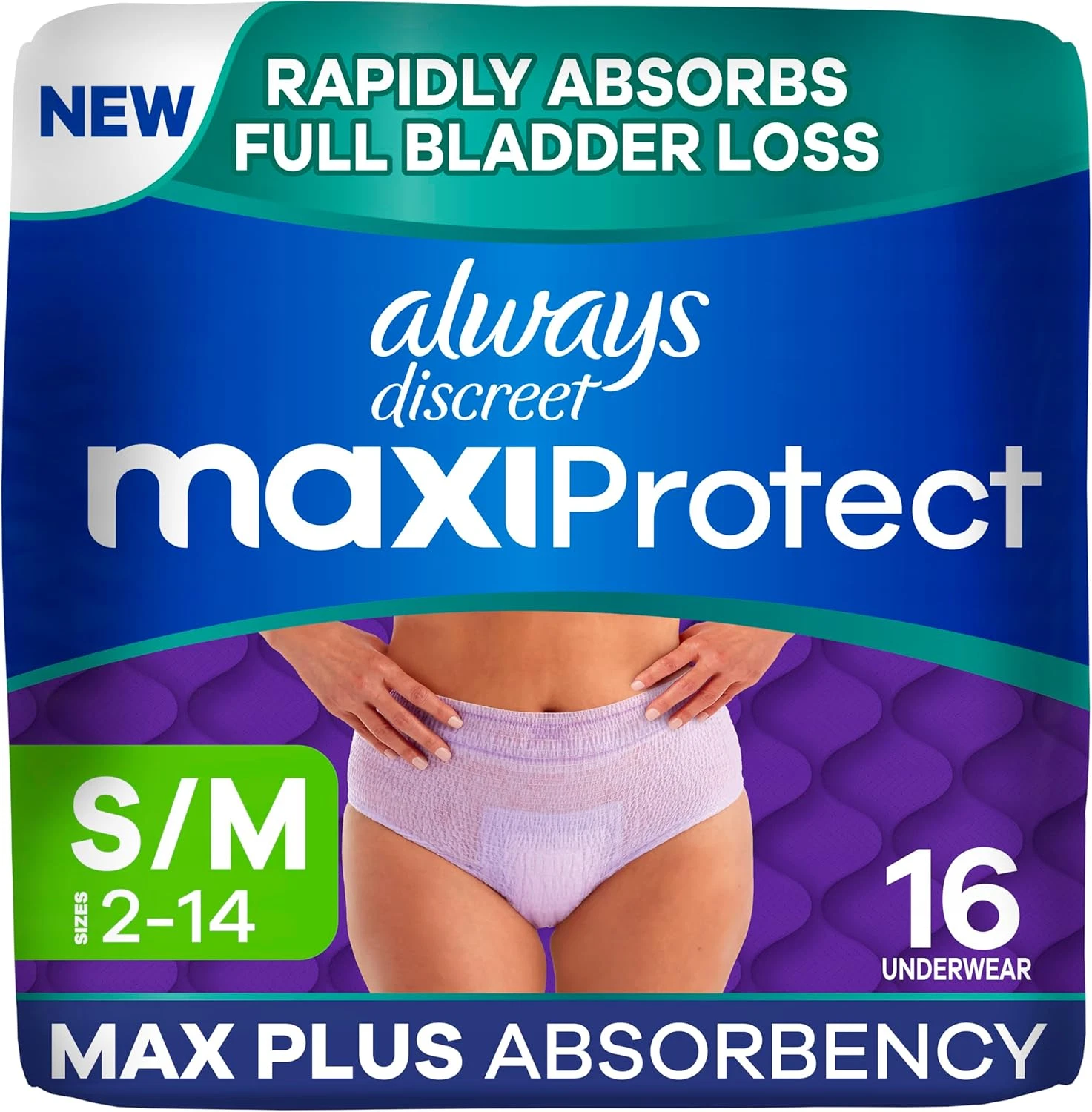 Always Discreet Maxiprotect Adult Diapers for Women, Incontinence Underwear, Sce
Opens in a new wind