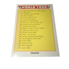 1991 Impel Disney Collector Cards World Tour #210 Checklist