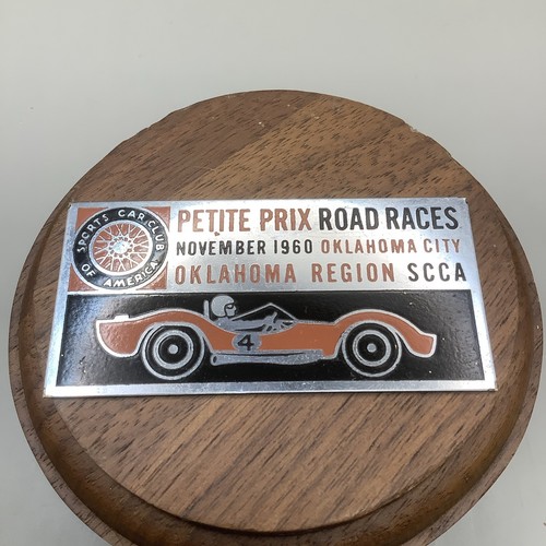 Vtg 1960 Sports Car Club of America Petite Prix Oklahoma Region SCCA
