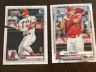 Mike Trout Baseball Card Lot - 2020 2021 Bowman Chrome
