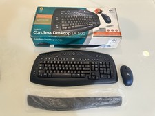 Logitech LX500 Cordless Desktop Wireless Keyboard Optic Mouse Set