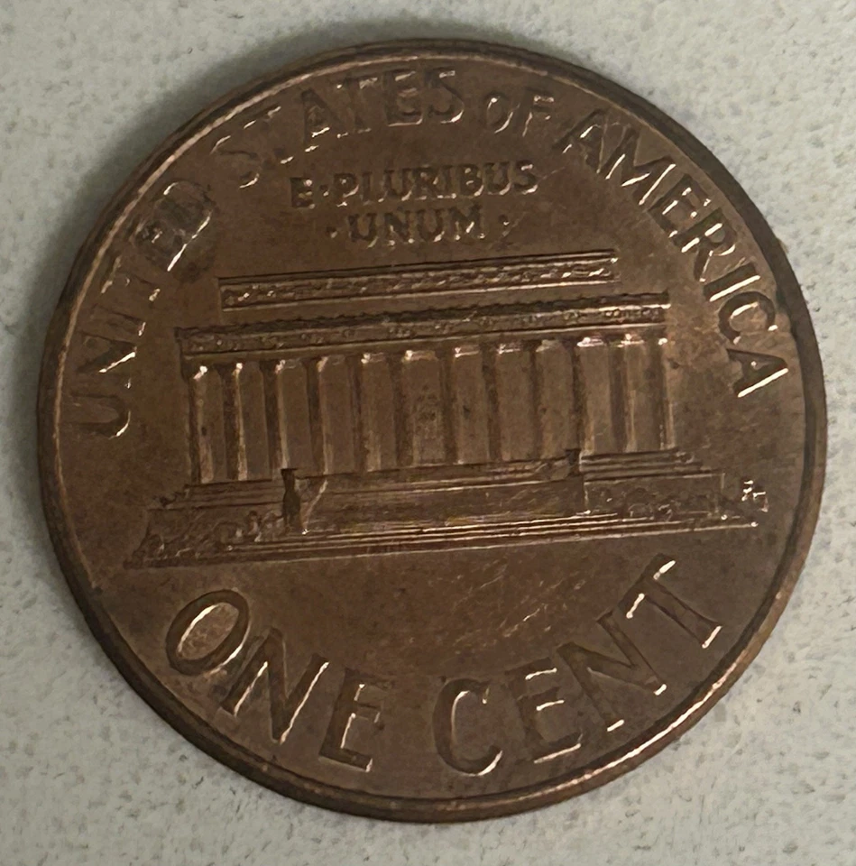 2002 Lincoln Memorial Penny One Cent Crown Die Break Error Coin - Image 3 of 3