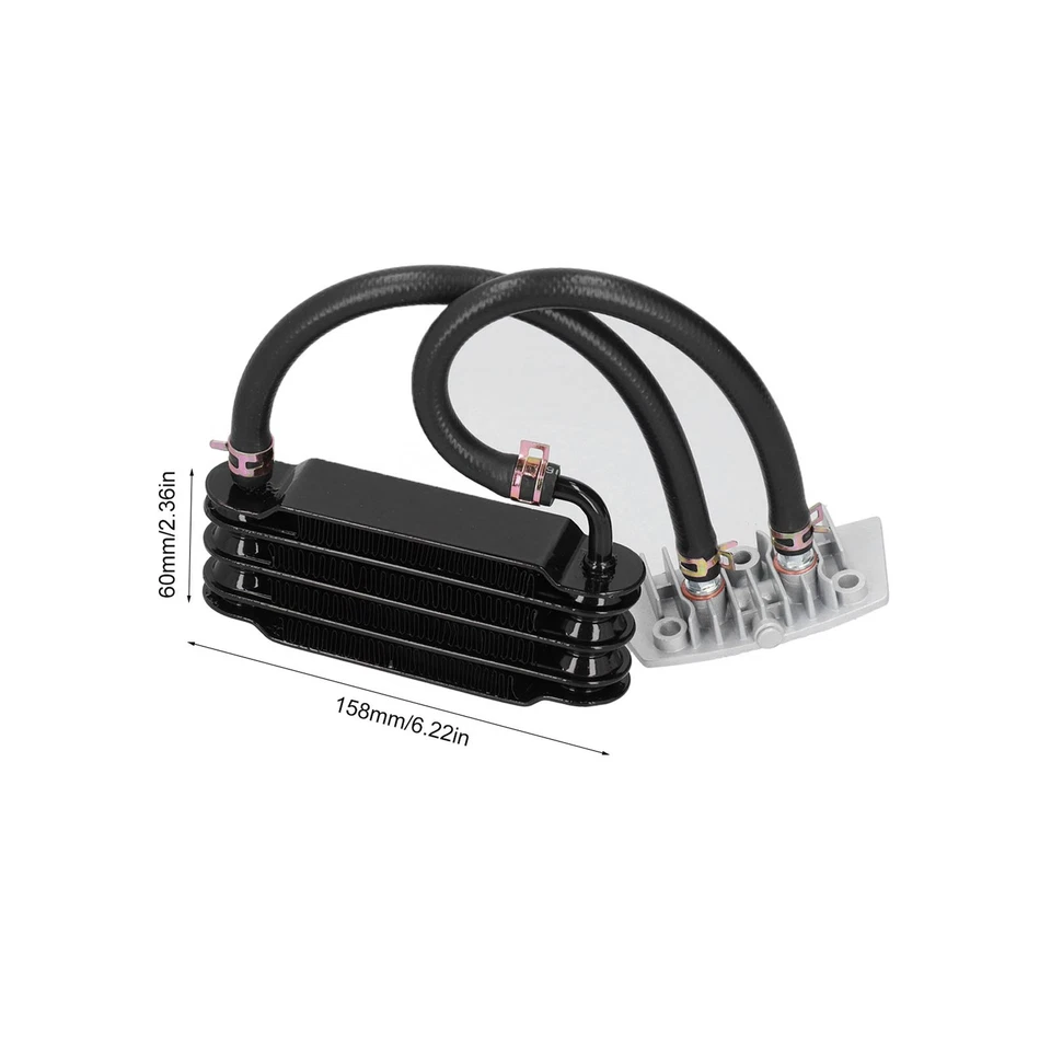 Aluminum Motorcycle Engine Oil Cooler Universal For Scooter Dirt Pit Bike 1 OH - Image 3 of 4