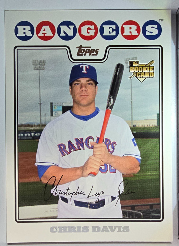2008 Topps Update #UH231 Chris Davis Rookie Card
