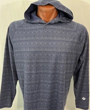DONALD ROSS SPORT trimmer style L/S Lightweight UPF 50 HOODIE sz XL NAVY