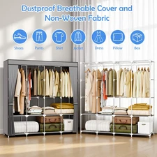 Clothing Storage Organizer Wardrobe Closet for Hanging Clothes, Large Capacity