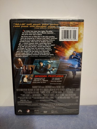 M = 1 = 111 Mission Impossible Tom Cruise Family Adventure PG-13 Widescreen DVD - Picture 2 of 12