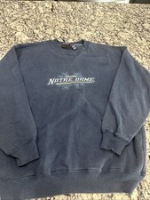 Vintage Notre Dame Fighting Irish Sweatshirt Large Football Crable Sportswear