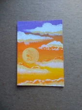 ACEO Original Acrylic Painting Landscape Miniature Art Card ATC Scenery 17