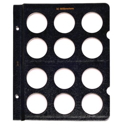 Whitman Blank Page 30mm Coin Holder for Classic Albums