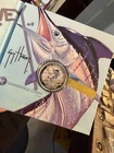 Guy Harvey Art Blue Marlin Mahi Blue Colorized Proof 1 oz 999 Silver OGP