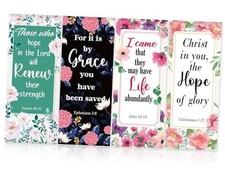4Pcs Church Banners with Scripture for Sanctuary Wall Worship Classical