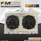 Aluminum 2Row Radiator With Fan Shroud For Acura 2001-2003 CL/TL 3.2L V6 2375 MT
