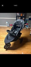 Evenflo Jogging Stroller with Canopy and Cup Holder Black