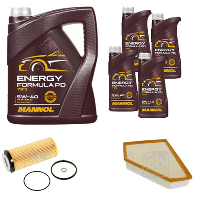 FEBI BILSTEIN Inspektionspaket 9L MANNOL Energy Formula PD 5W-40 für BMW 3er
