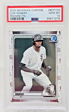 2020 Bowman Chrome Prospects LUIS ROBERT RC Rookie Baseball Card PSA 10 GEM MINT