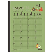 Nakabayashi 2026 Planner Monthly Notebook Type A / B5 / Camp
