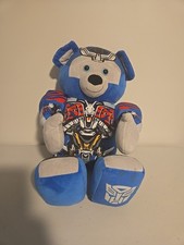 Build A Bear Transformers Optimus Prime Transforms to Autobot Jointed BAB Plush