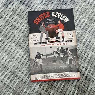 Season 1951/52. Manchester United V Portsmouth. Division 1 Programme.